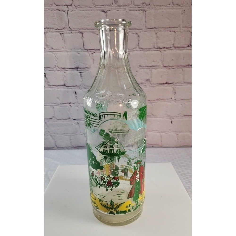 Vintage '50s GLENMORE DISTILLERY "Kentucky Tavern" Glass Christmas Bottle 10"